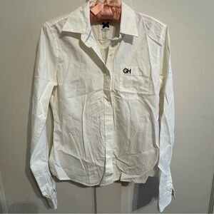 Gilly Hicks White Button-Up Shirt